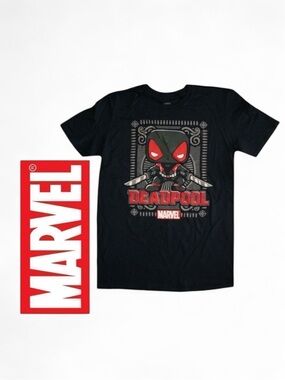 Marvel Collector Corps Deadpool Men’s‎ Black Short Sleeve Tee - Size L